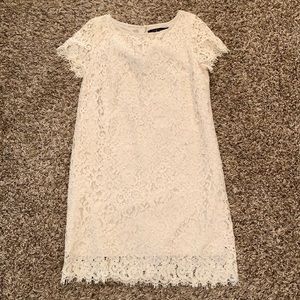 Zara Woman White Lace Dress